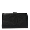 Caviar Timeless CC French Wallet Black
