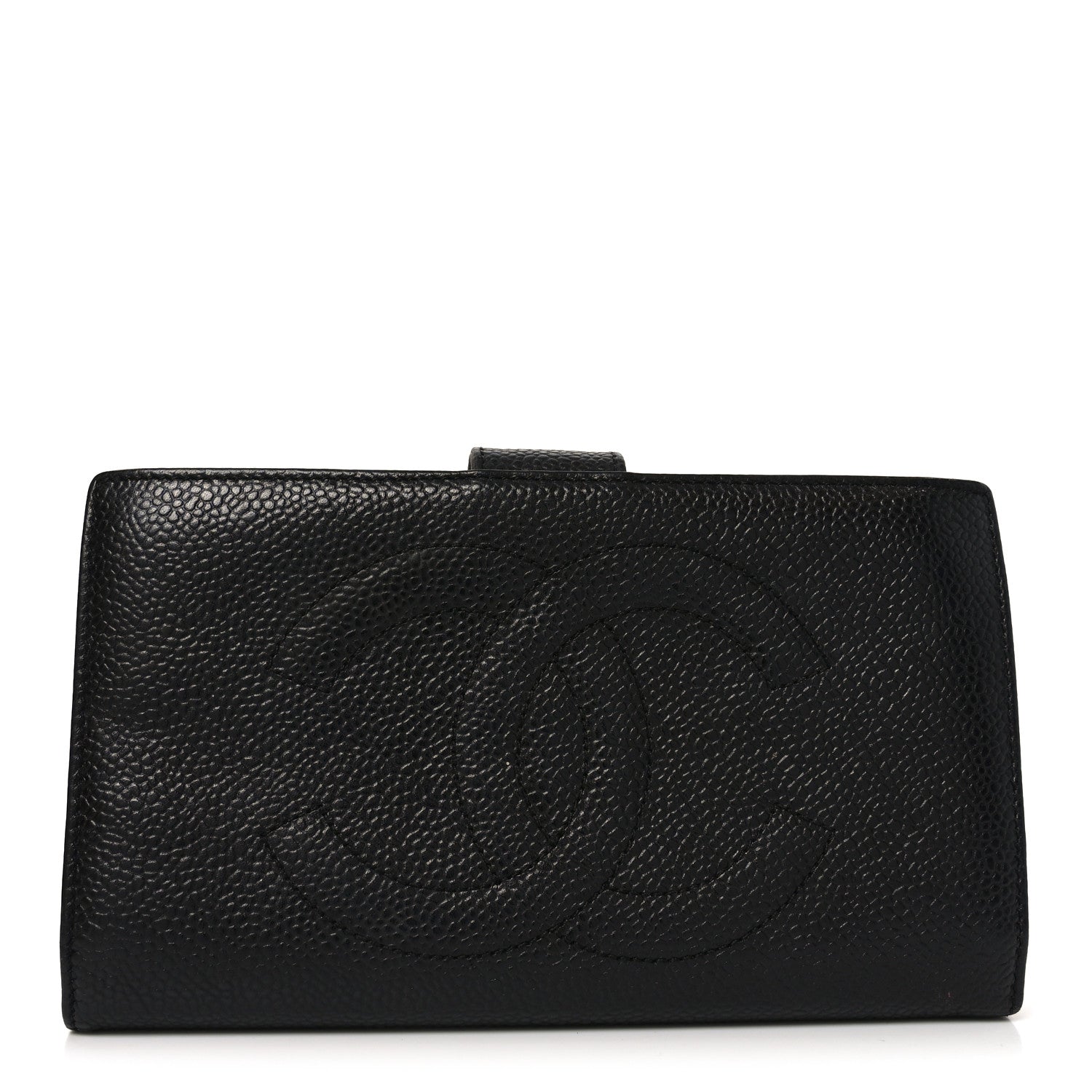 Caviar Timeless CC French Wallet Black