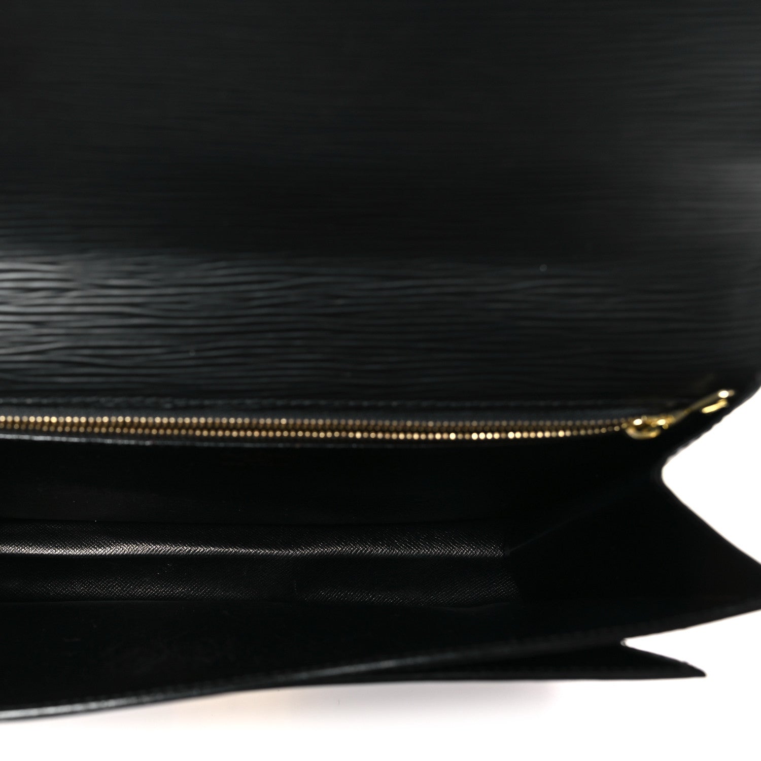Louis Vuitton Epi Pochette Sellier Dragonne Clutch Black
