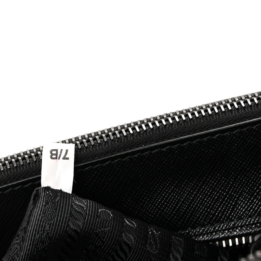 Prada Saffiano Lux Monochrome Large Galleria Double Zip Tote Black