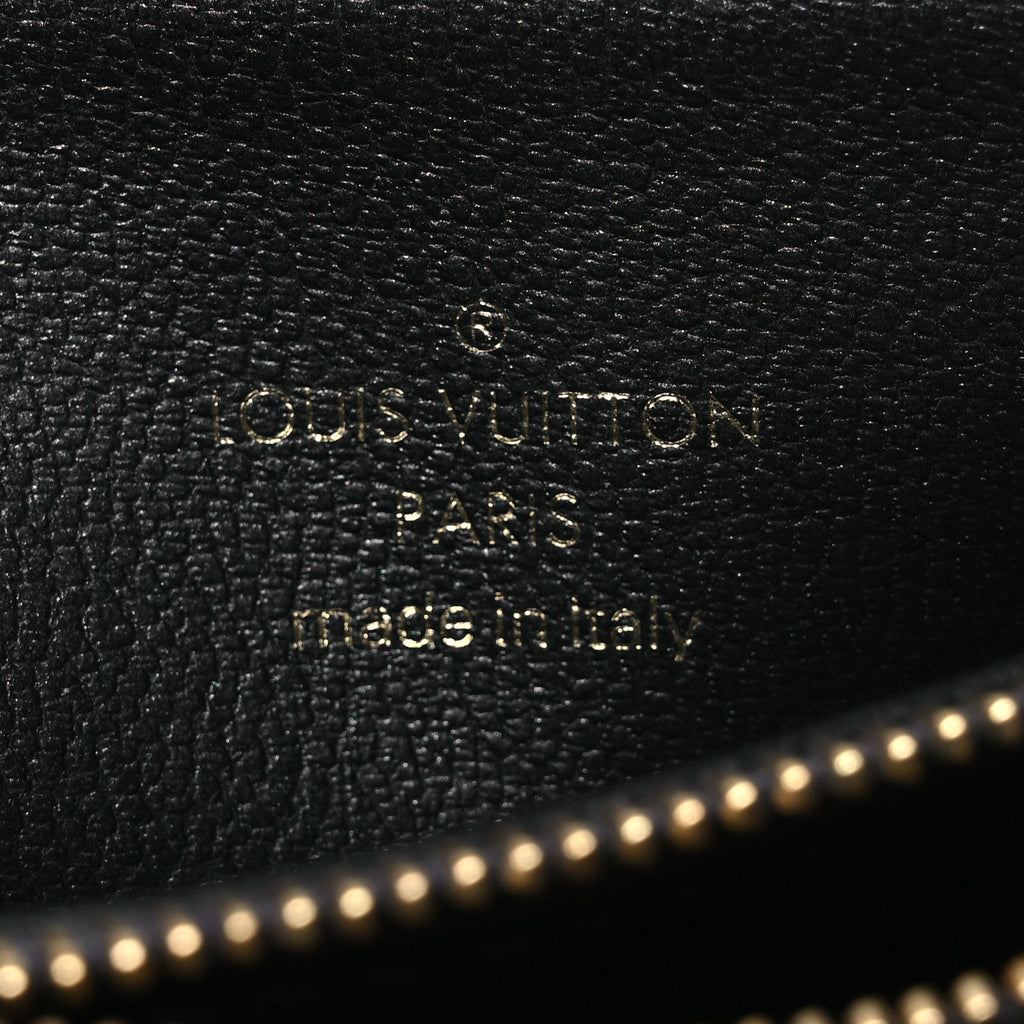 Louis Vuitton Lambskin Crystal Embellished Monogram Coussin BB Black