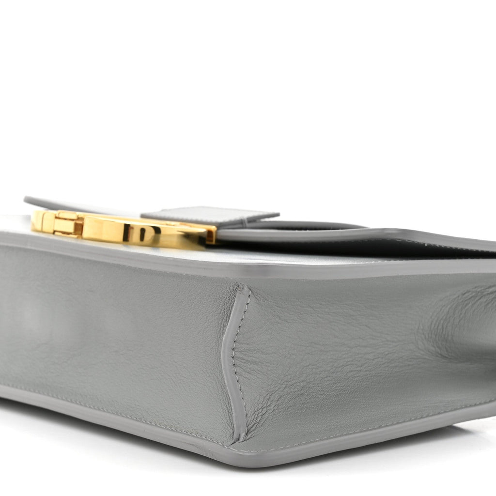 Christian Dior Box Calfskin 30 Montaigne Flap Bag Gray