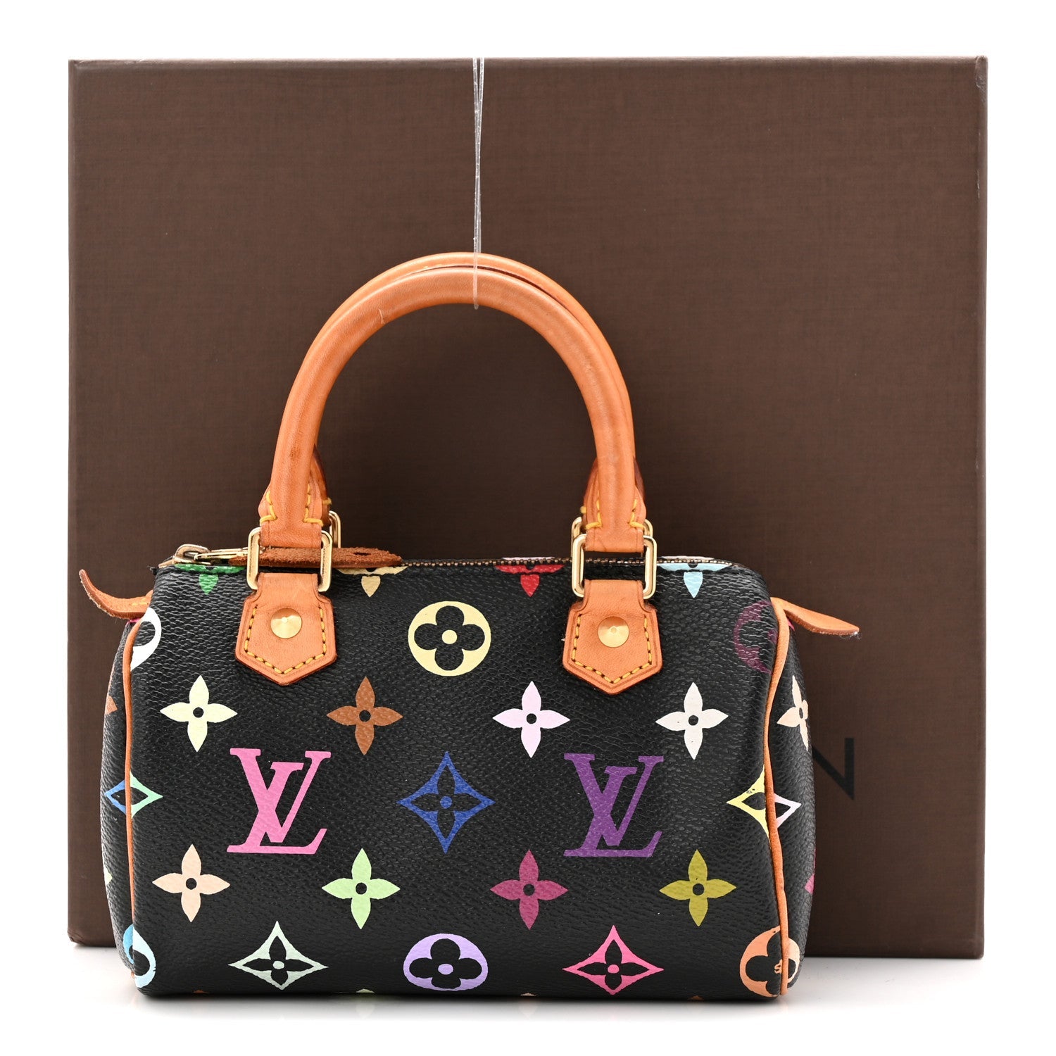 Louis Vuitton Monogram Multicolor Mini Sac HL Speedy Black