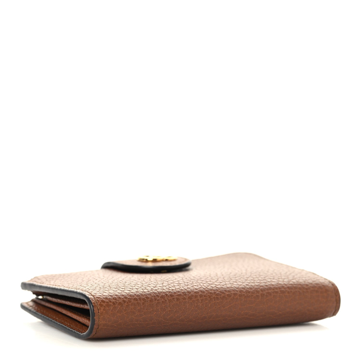 Gucci Piuma Calfskin Medium Bamboo Double G Wallet Cuir