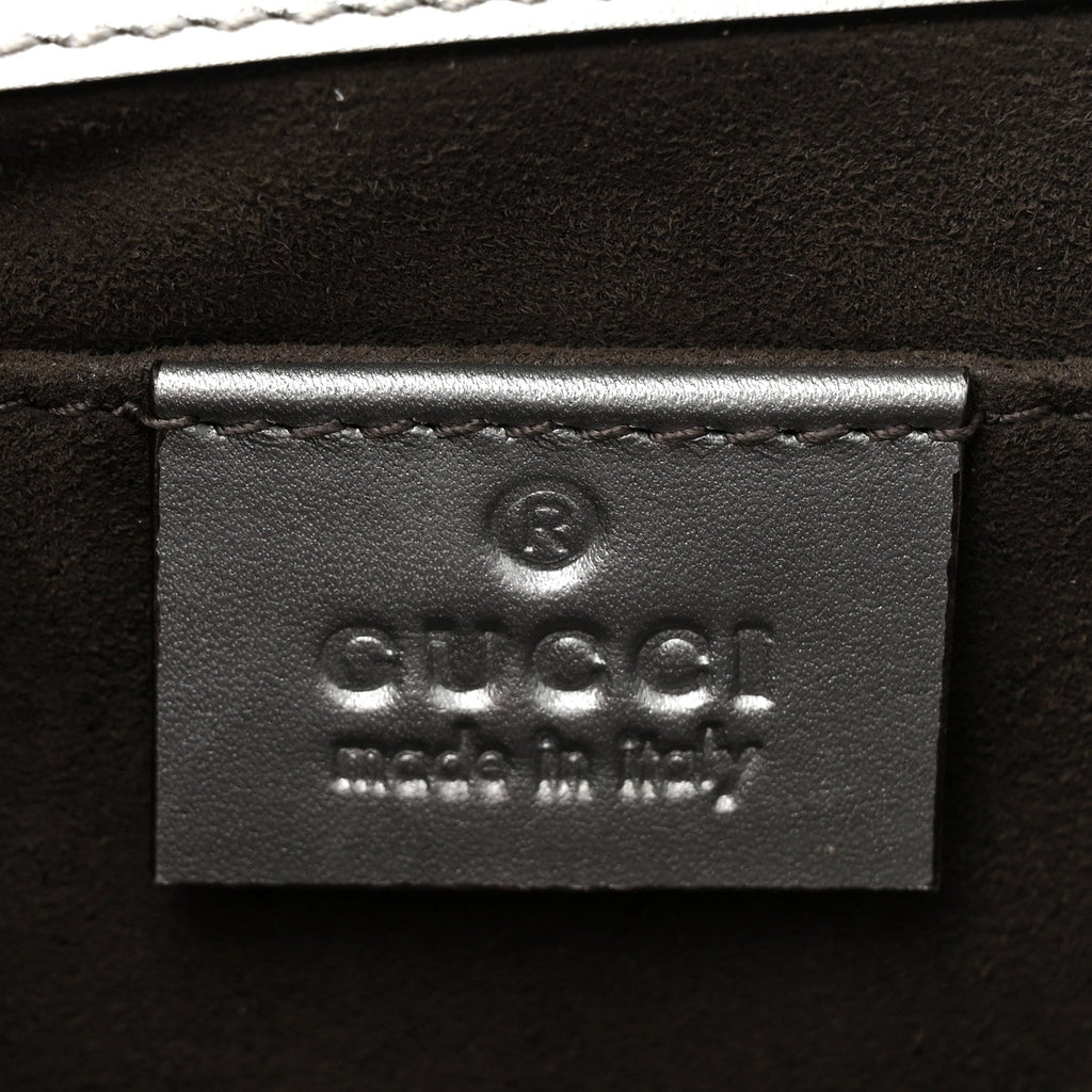 Gucci Galassia Small Padlock Shoulder Bag Argento