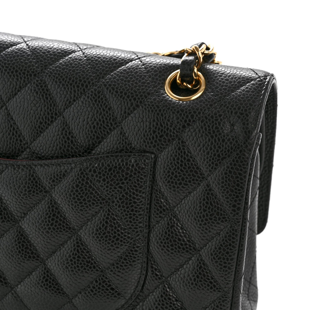 Chanel Caviar Quilted Medium Double Flap Black