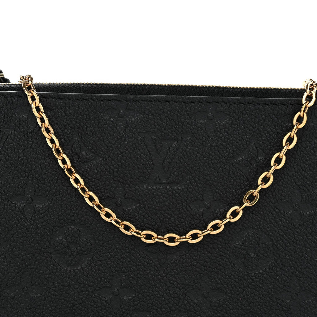 Louis Vuitton Empreinte Double Zip Pochette Black