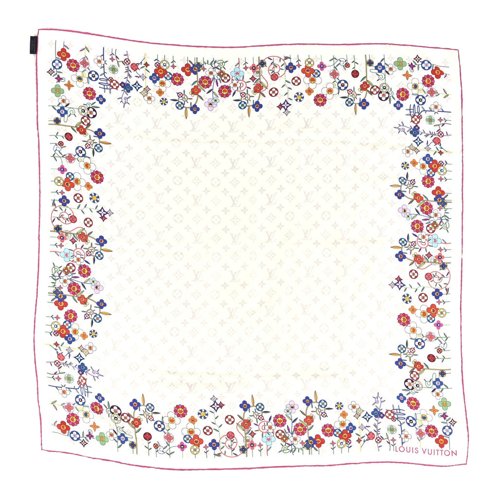 Louis Vuitton LV X TM Silk Superflat Monogram Bandeau White