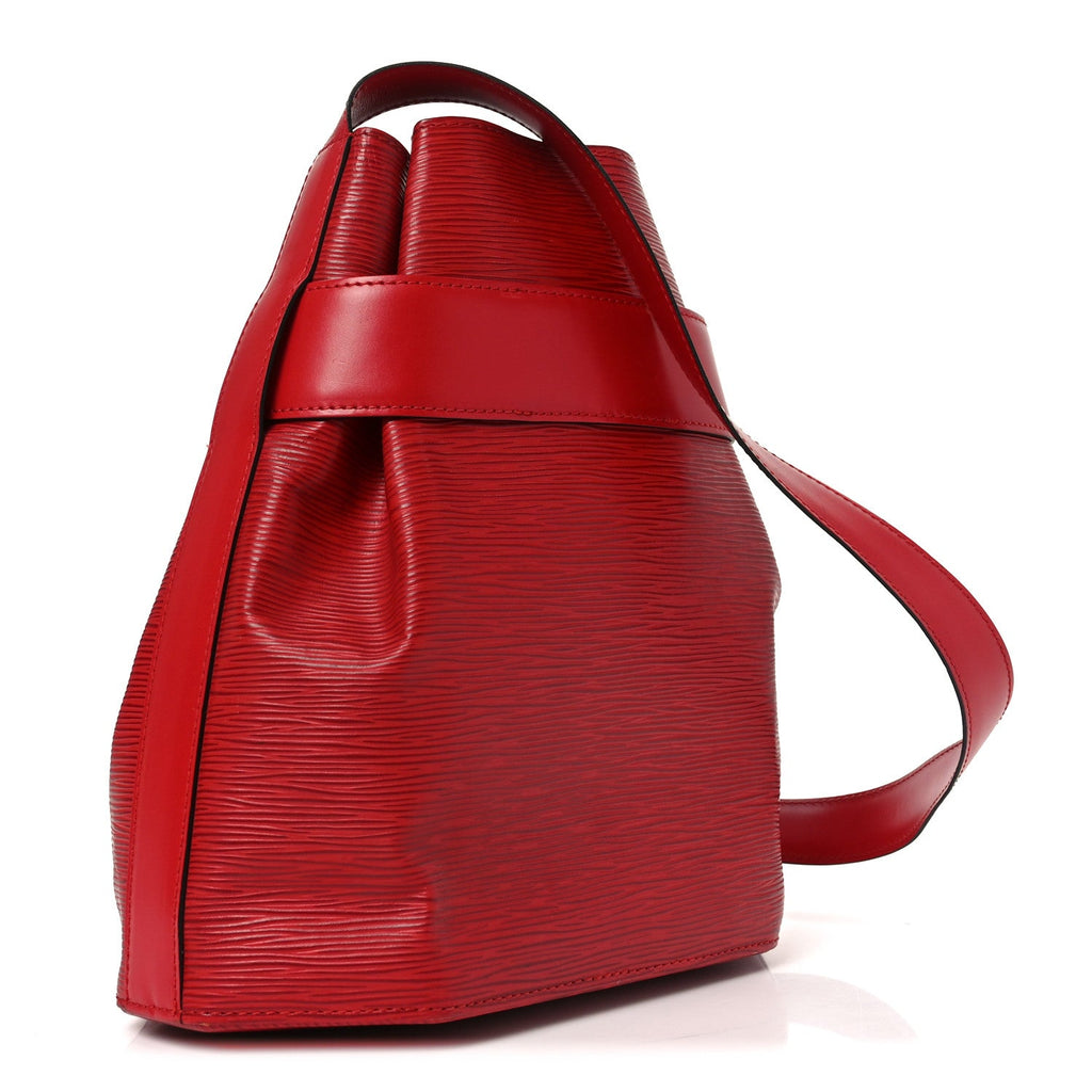 Louis Vuitton Epi Sac D'epaule Castillan Red
