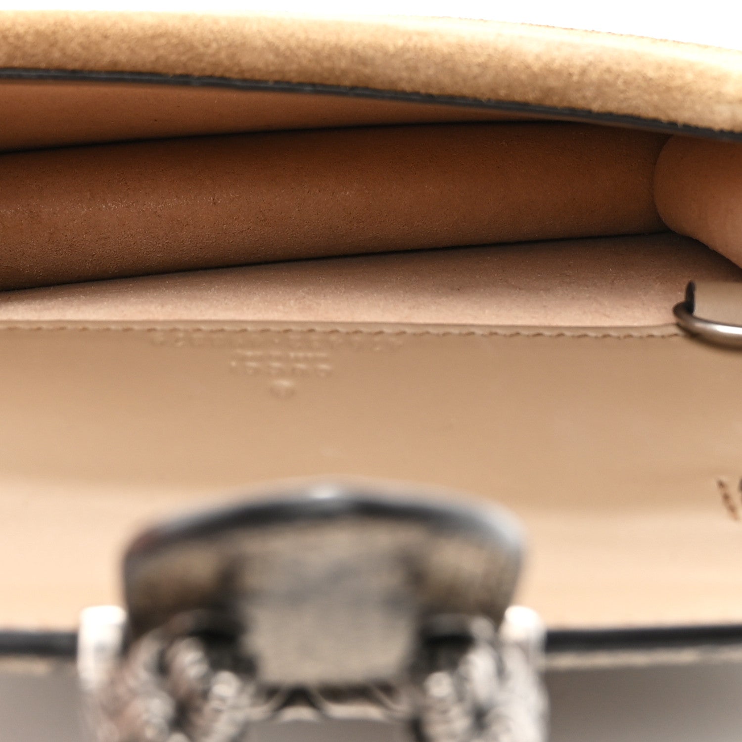 Gucci GG Supreme Monogram Super Mini Dionysus Shoulder Bag Taupe