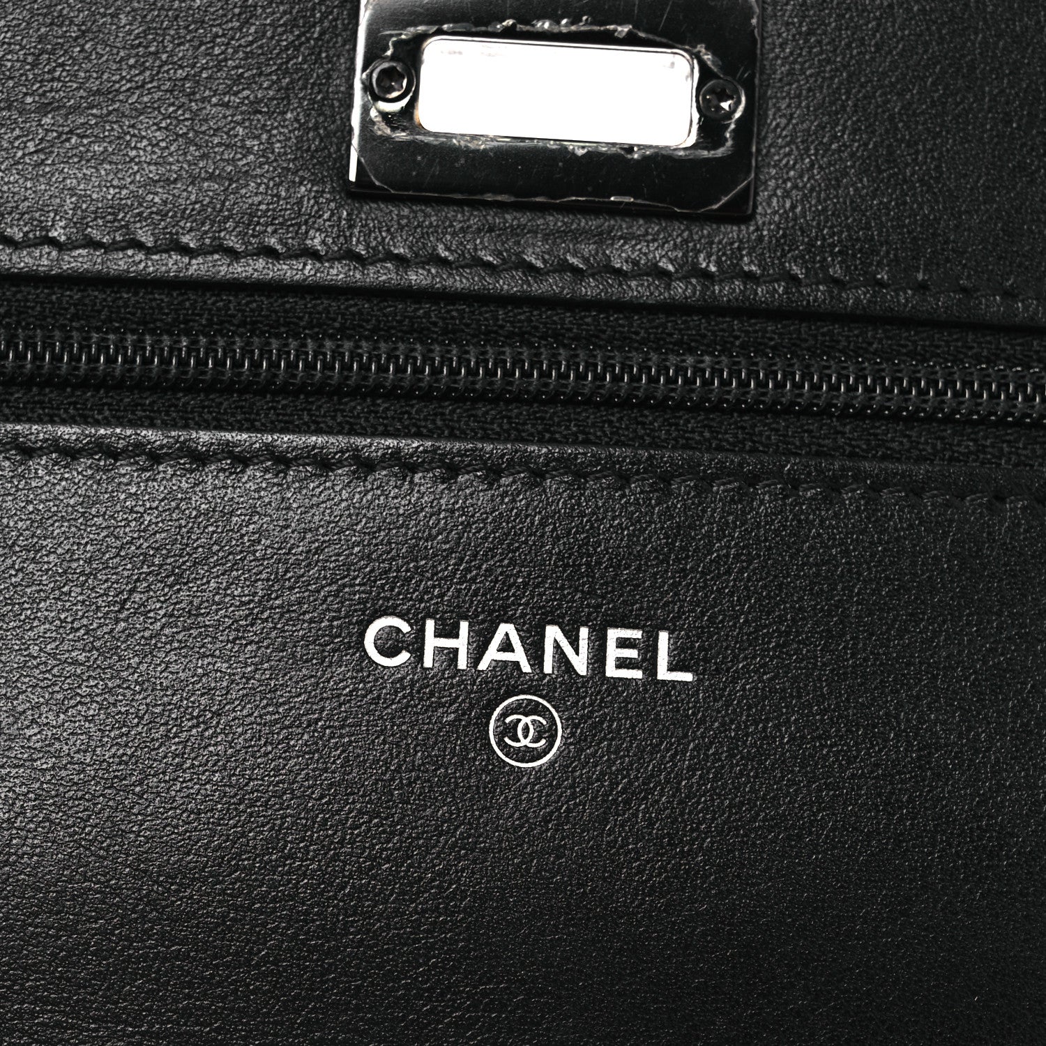Chanel Aged Calfskin Quilted Reissue Wallet On Chain WOC So Black