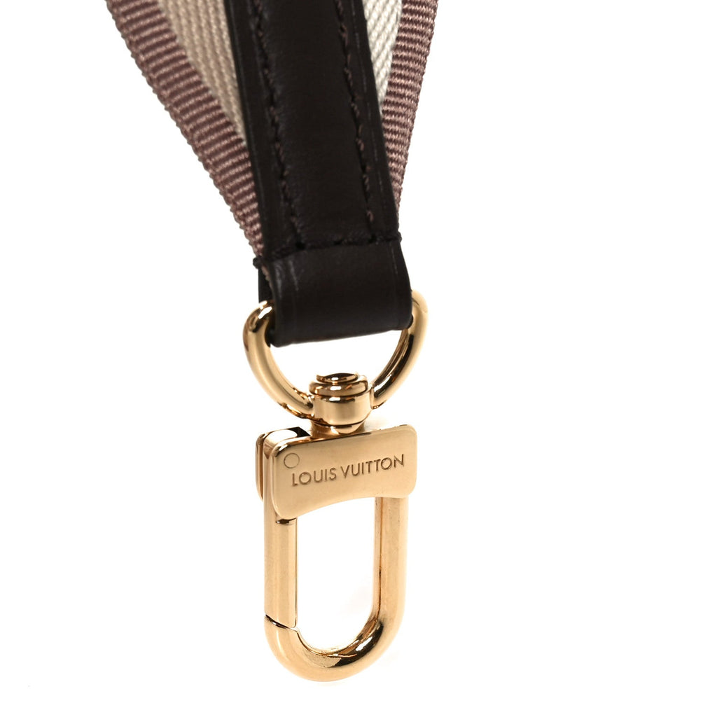 Louis Vuitton Jacquard Speedy Bandouliere 20 Shoulder Strap Beige Brown