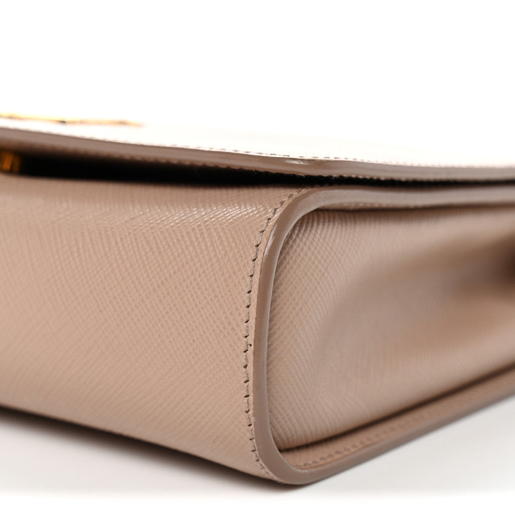 Prada Saffiano Chain Crossbody Bag Cipria