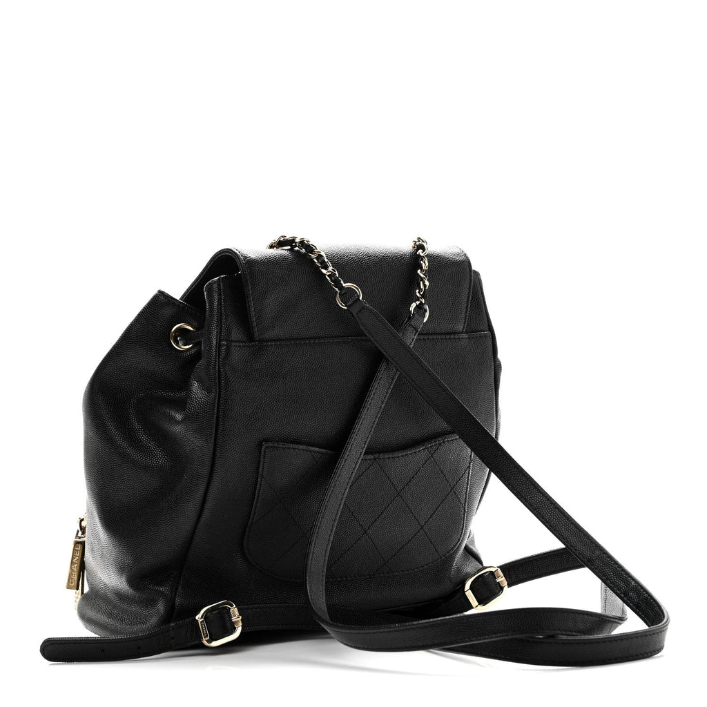 Chanel Caviar Quilted Business Affinity Backpack Black