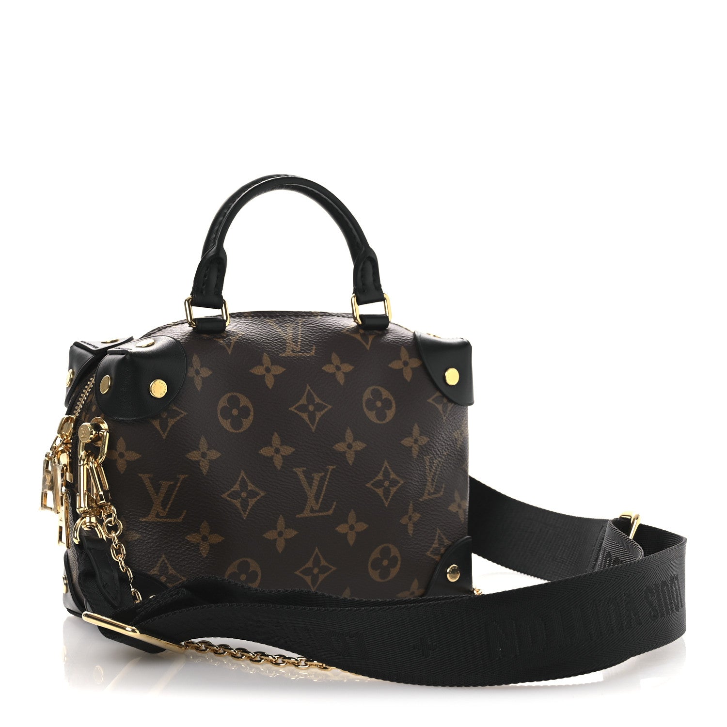 Louis Vuitton Monogram Petite Malle Souple Black