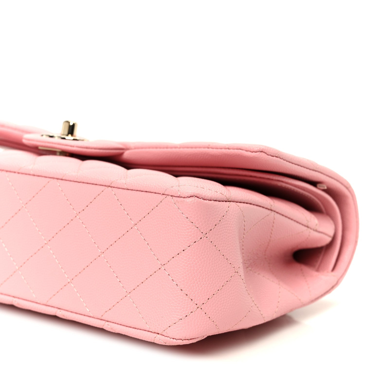 Chanel Caviar Quilted Medium Double Flap Light Pink