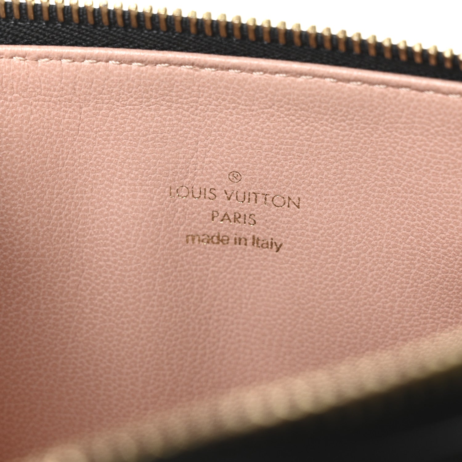 Louis Vuitton Lambskin Embossed Monogram Coussin PM Black
