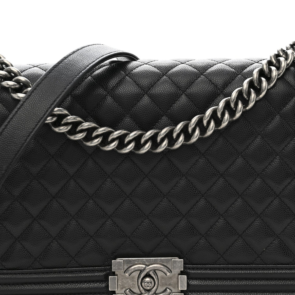 Chanel Caviar Quilted New Medium Boy Flap Black