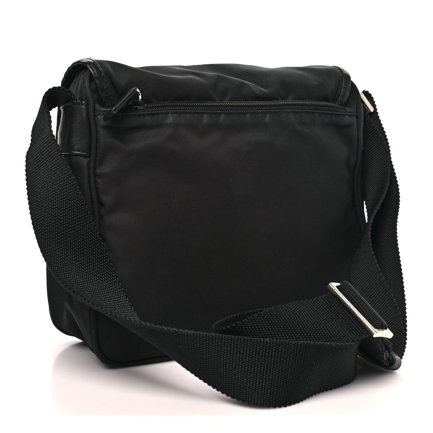 Prada Nylon Vela Messenger Black