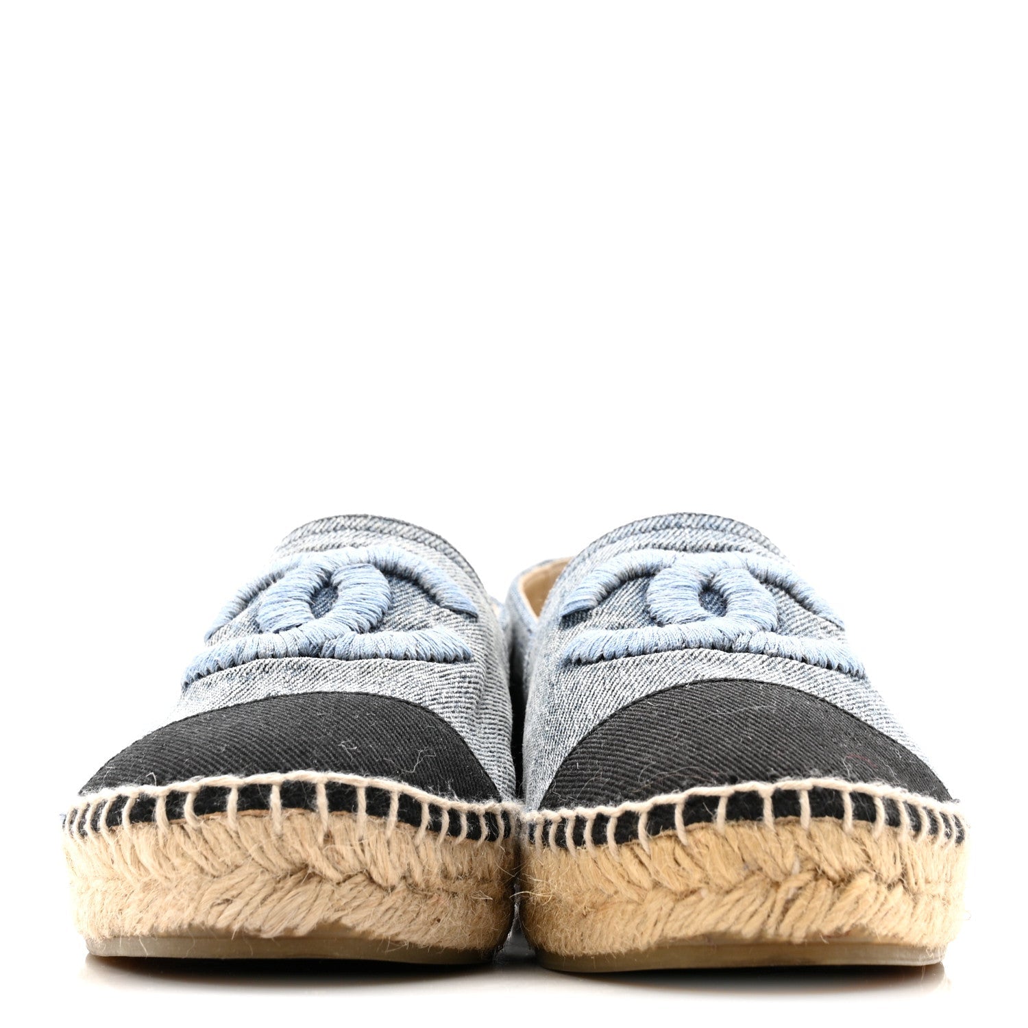Denim CC Espadrilles 37 Blue Black