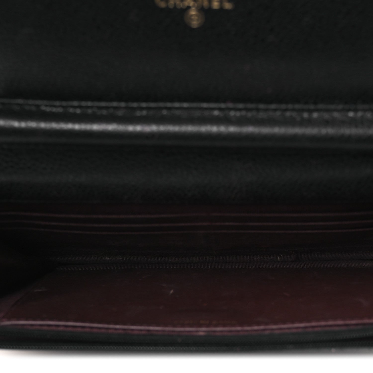 Chanel Caviar Quilted Wallet on Chain WOC Black