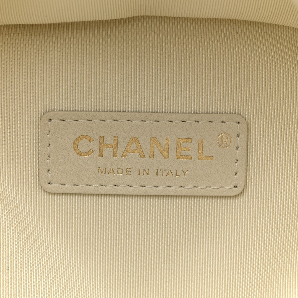 Chanel Caviar Quilted Small CC Day Backpack White
