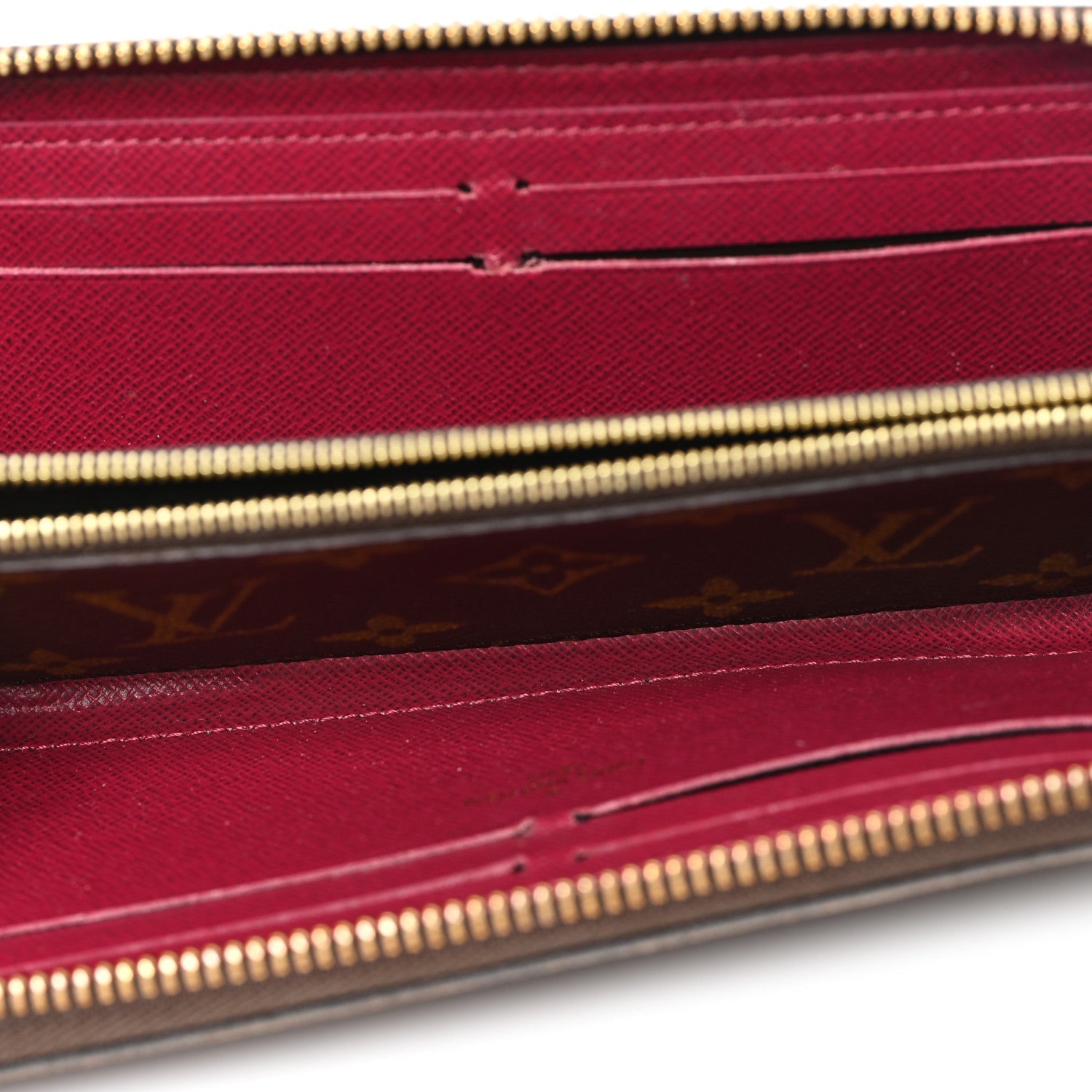 Louis Vuitton Monogram Clemence Wallet Fuchsia