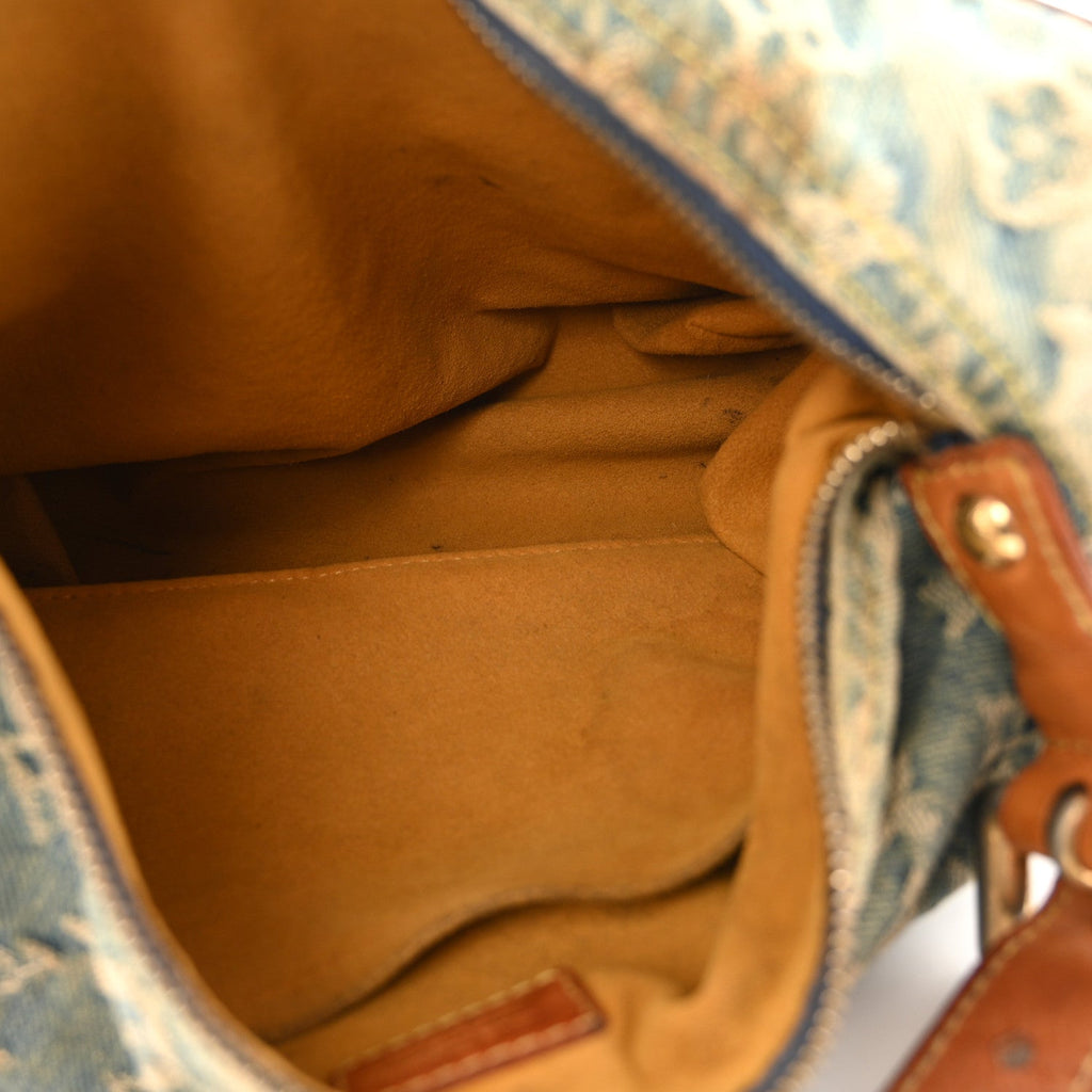 Louis Vuitton Monogram Denim Baggy PM Blue