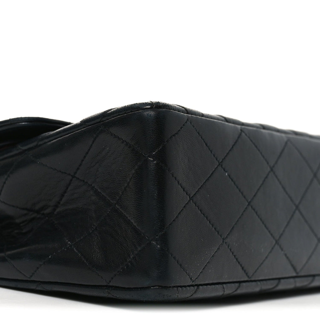 Chanel Lambskin Quilted Medium Double Flap Black