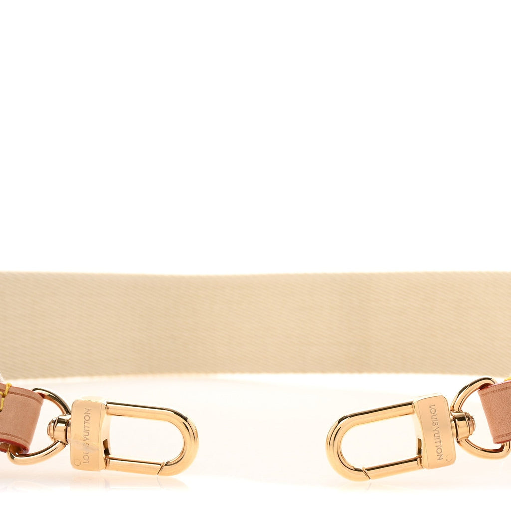Louis Vuitton Jacquard High Rise Shoulder Strap Beige