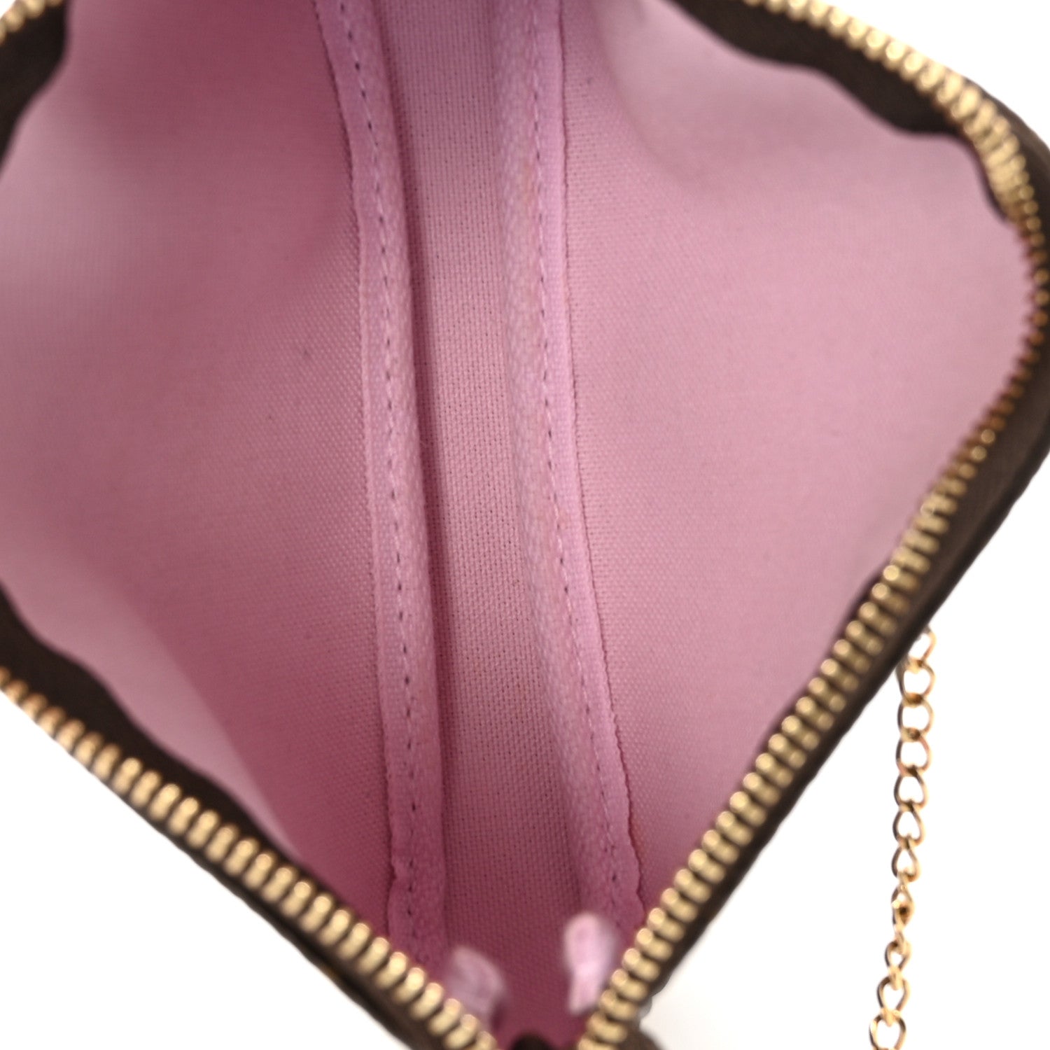 Louis Vuitton Monogram 2021 Christmas Animation Japanese Garden Mini Pochette Accessories Wisteria Pink