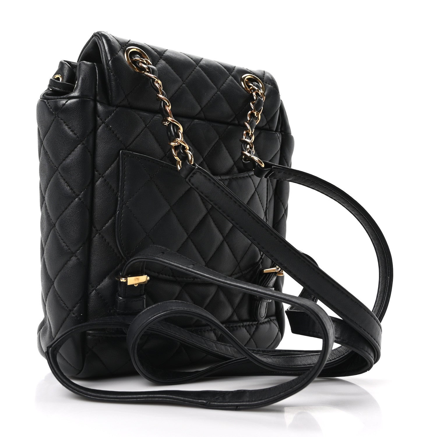 Chanel Calfskin Quilted Mini Urban Spirit Backpack Black