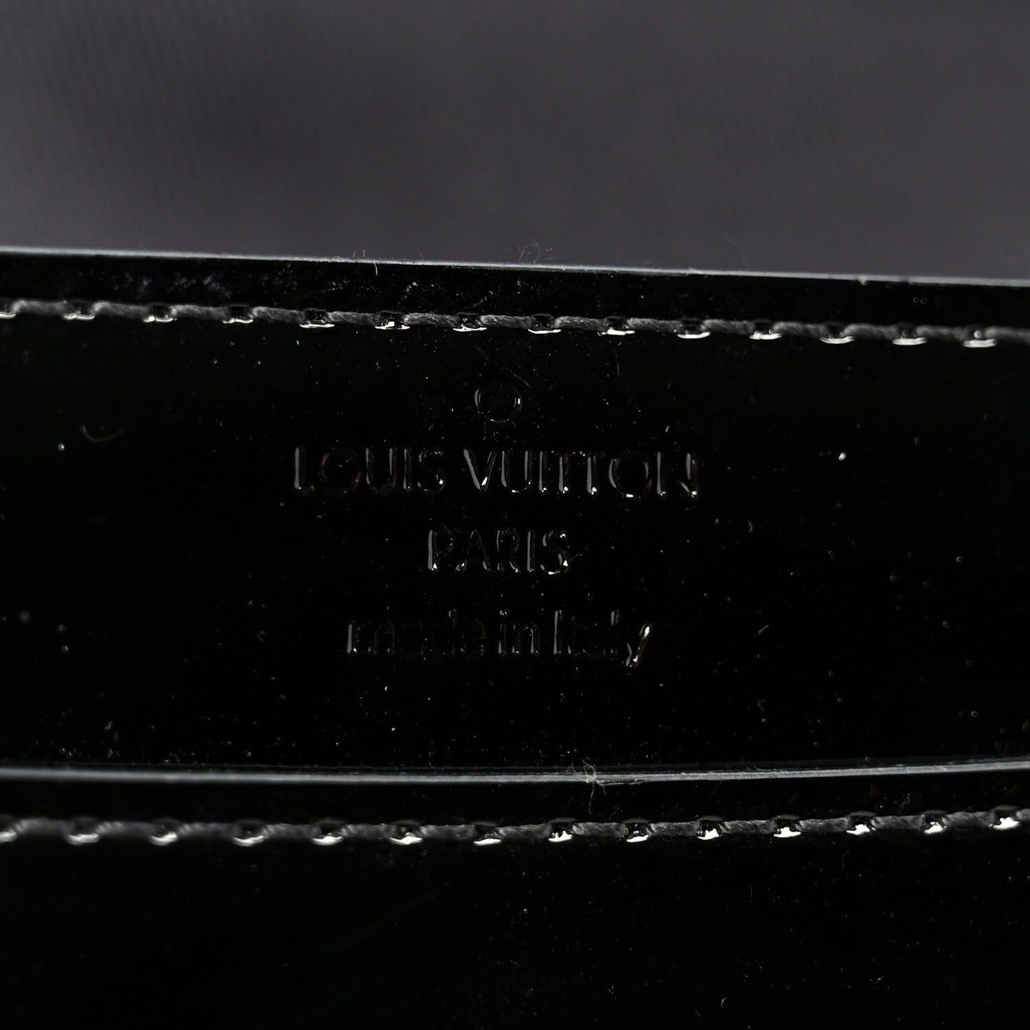 Louis Vuitton Patent Louise EW Clutch Black