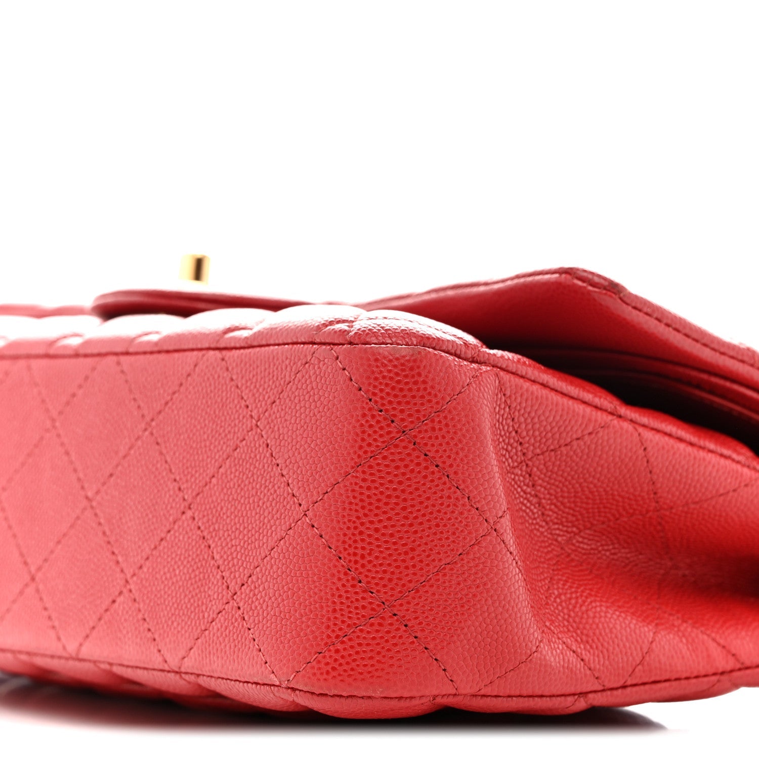 Chanel Caviar Quilted Medium Double Flap Red
