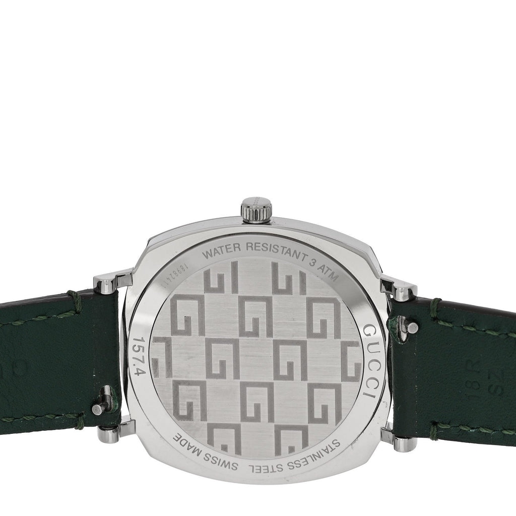 Gucci Stainless Steel Calfskin 35mm Grip Quartz Watch Green