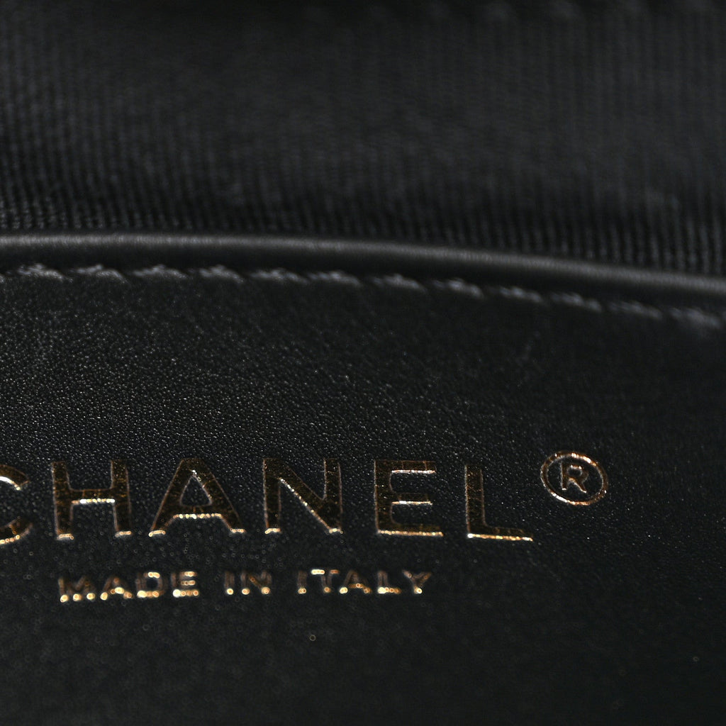 Chanel Lambskin Quilted CC Links Hobo Black