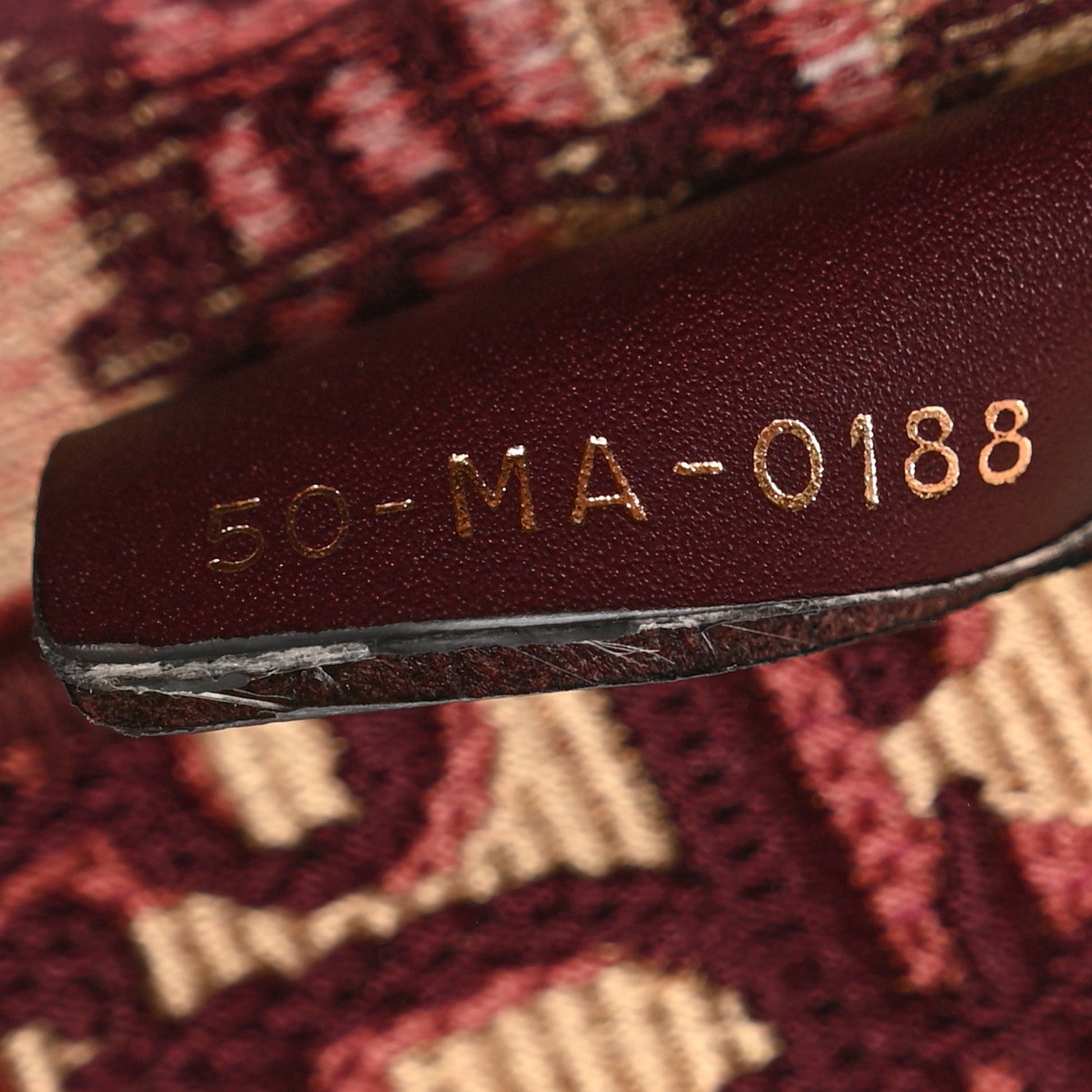 Christian Dior Oblique Large Book Tote Burgundy Multicolor
