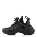 Louis Vuitton Calfskin Patent Monogram LV Archlight Sneakers 38 Black