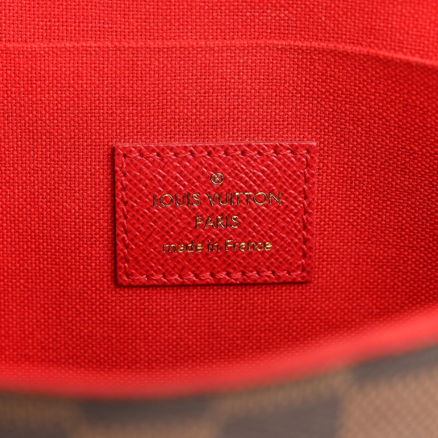 Louis Vuitton Damier Ebene Pochette Felicie Chain Wallet