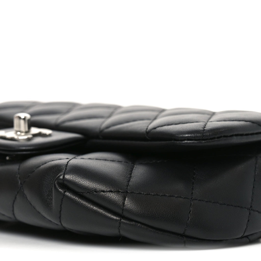 Chanel Calfskin Quilted CC Uniform Flap Belt Bag Black