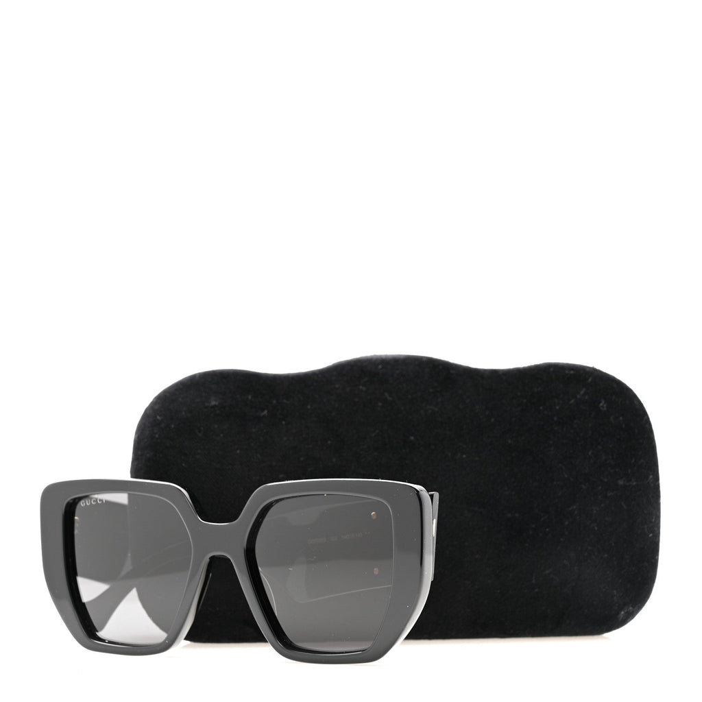 Gucci Acetate Square Frame Sunglasses GG0956S Black