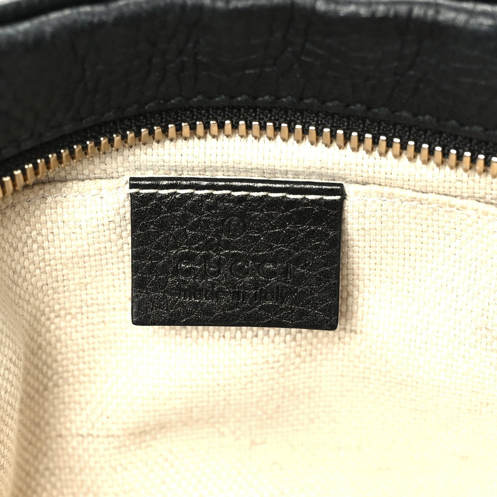 Gucci Pebbled Calfskin Small Soho Disco Bag Black
