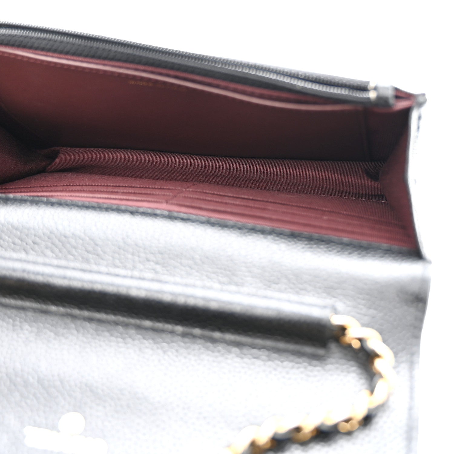 Chanel Caviar Quilted Wallet on Chain WOC Black