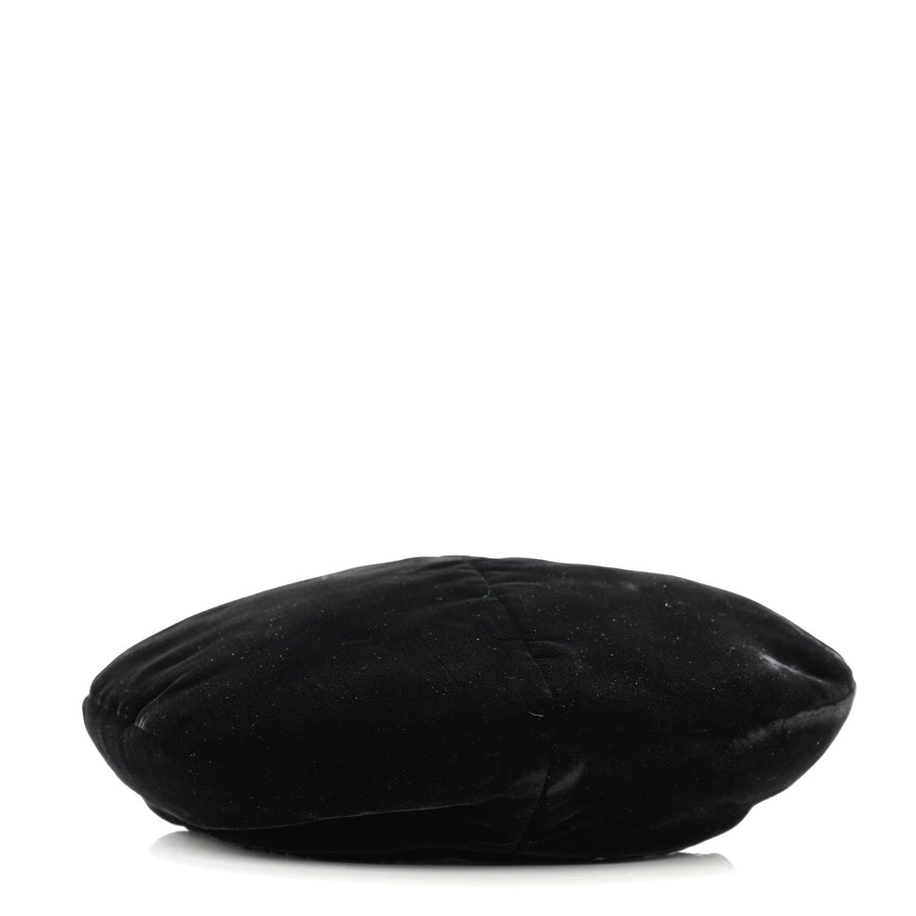 Chanel Velvet Beret Hat S Black
