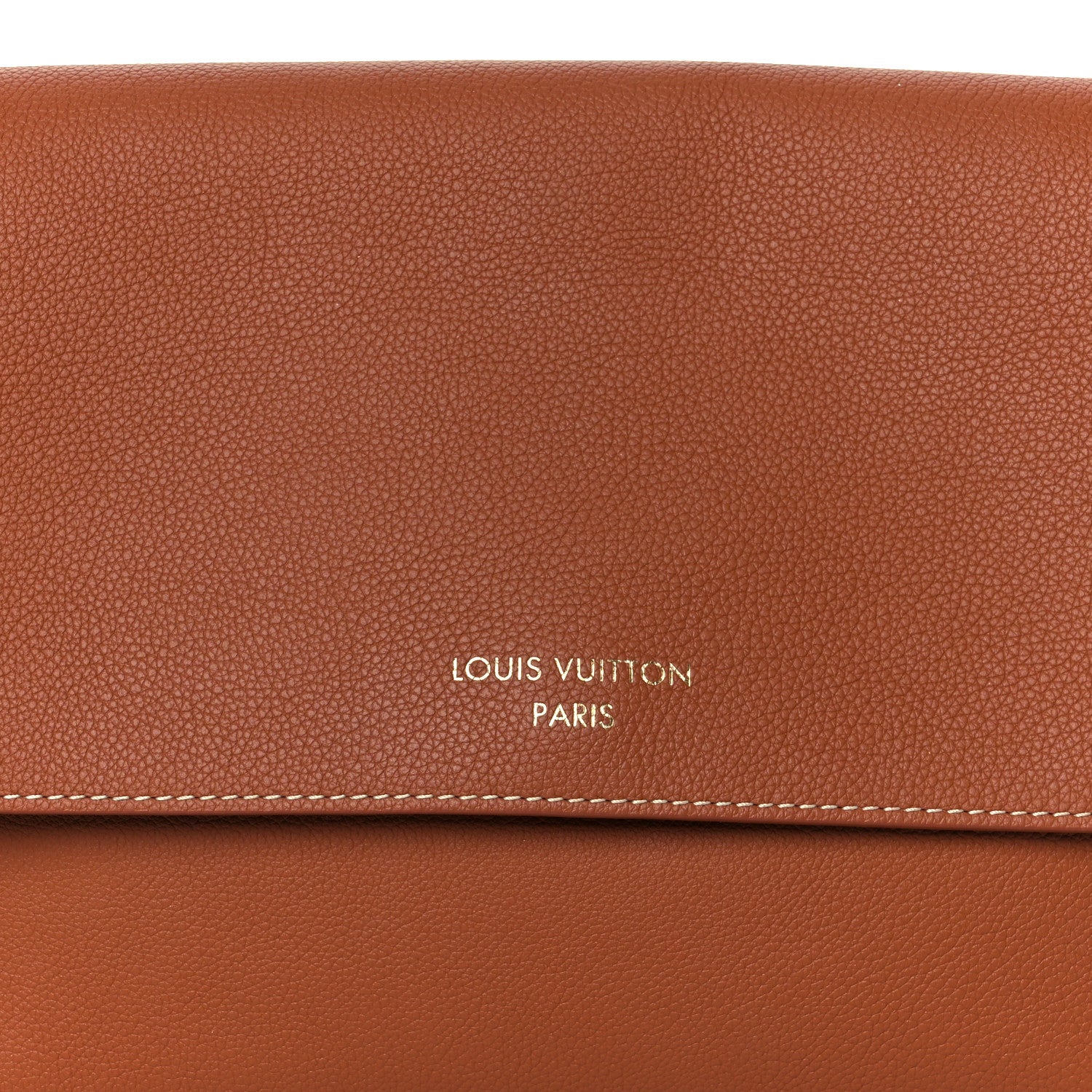 Louis Vuitton Grained Calfskin Low Key Messenger Cognac
