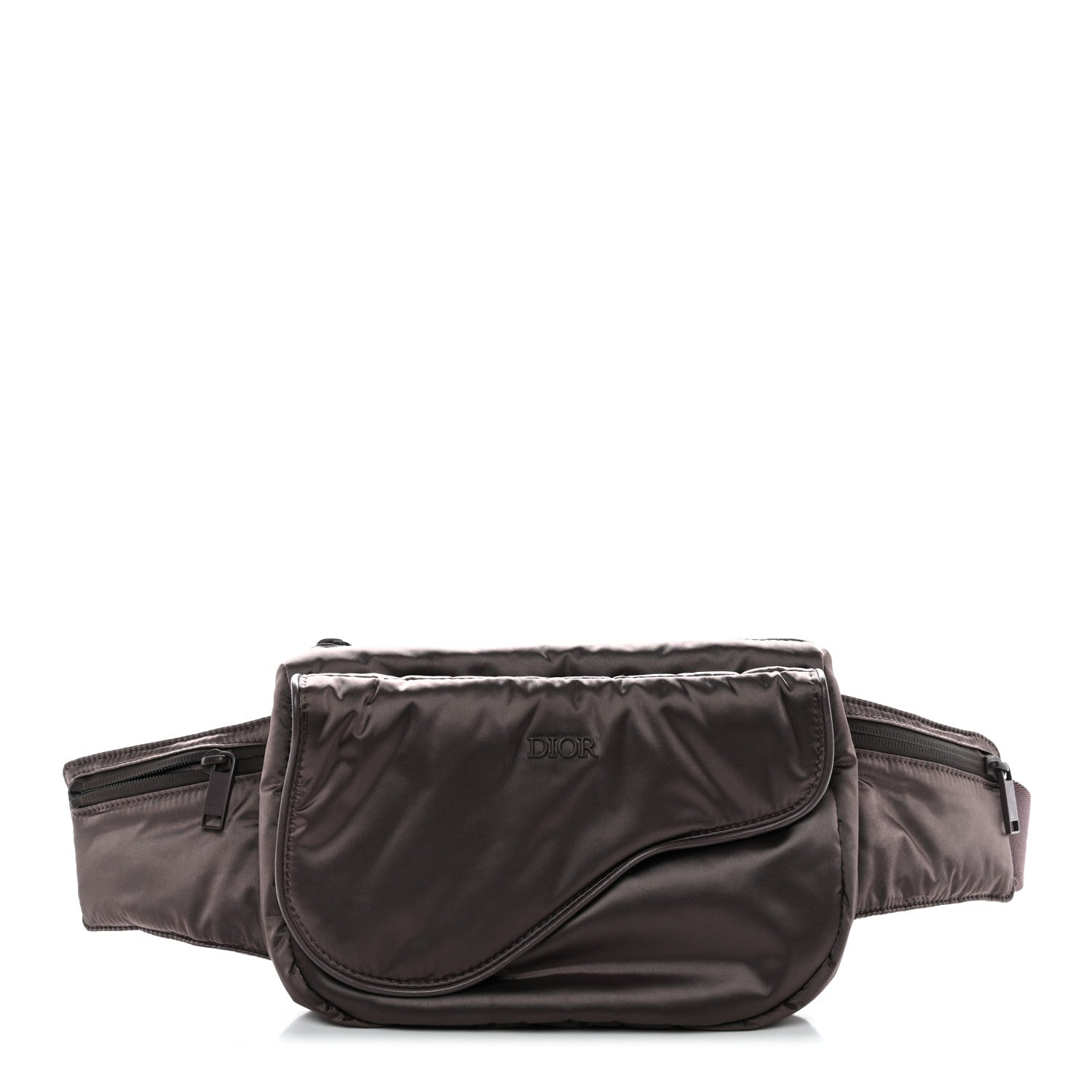 Christian Dior Nylon Saddle Belt Bag Bordeaux