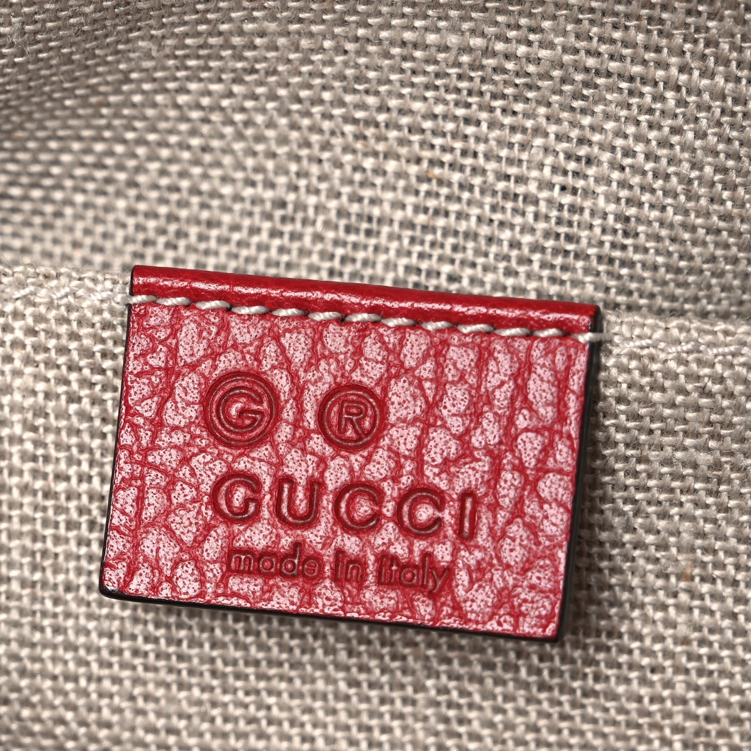 Gucci Monogram Mini Bree Messenger Bag Red