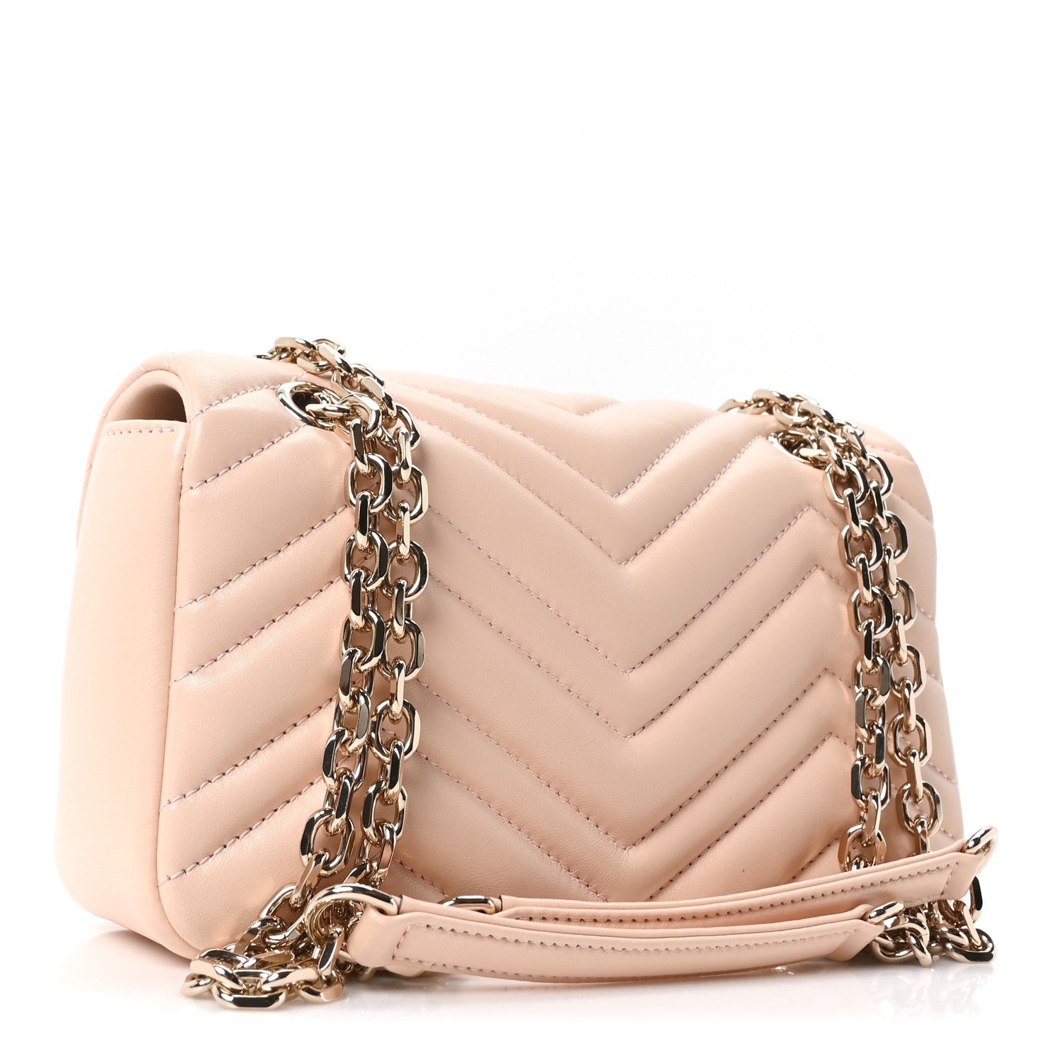 Gucci Lambskin Matelasse Small GG Marmont Shoulder Bag Millenial Pink
