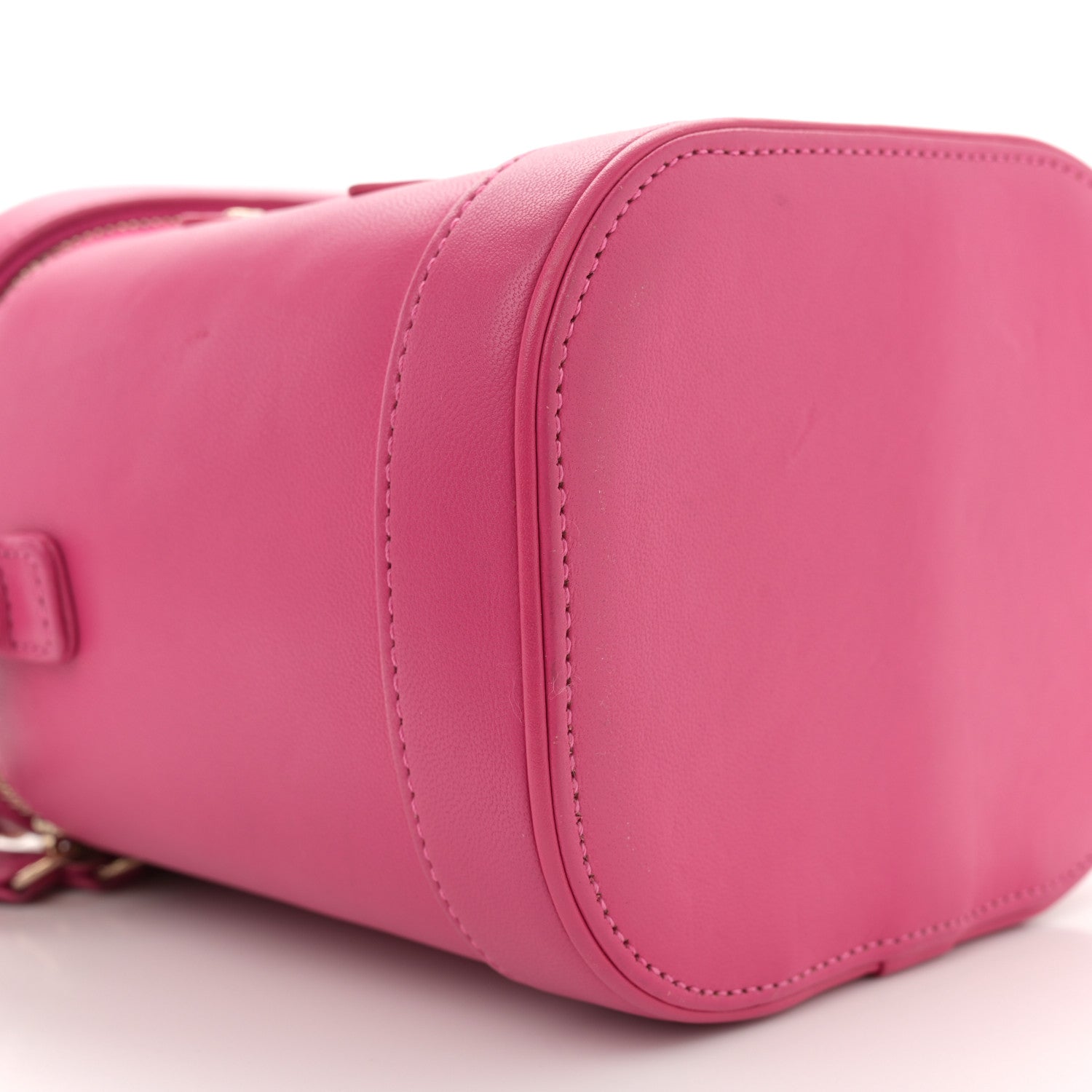 Chanel Lambskin Timeless Vanity Cosmetic Case Pink