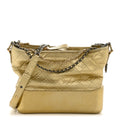 Chanel Metallic Aged Calfskin Quilted Medium Gabrielle Gold